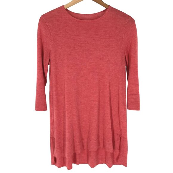 J Jill Rose Pink 100% Merino Lightweight Washable Wool Sweater Size Small - Picture 1 of 5